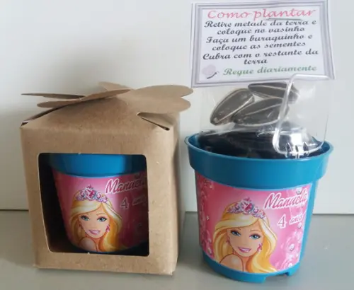 Lembrancinha para Plantar - Barbie