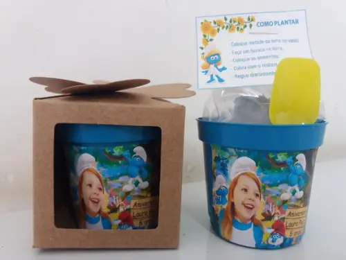 Lembrancinha para Plantar - com Tema e Foto