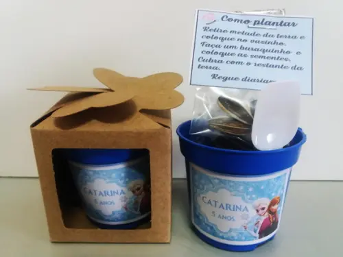 Lembrancinha para Plantar - Frozen