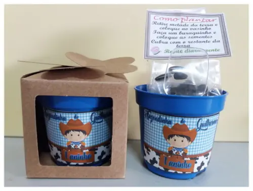 Lembrancinha para Plantar - Fazendinha