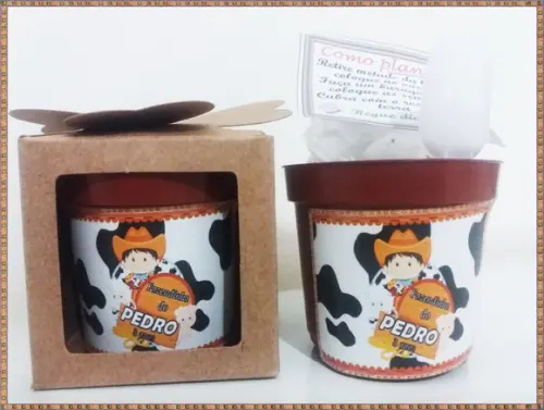 Lembrancinha para Plantar - Fazendinha