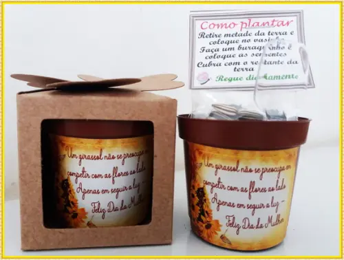 Lembrancinha para Plantar - Girassol