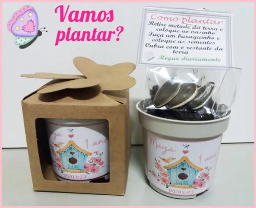 Lembrancinha para Plantar - Jardim Encantado