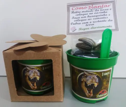 Lembrancinha Para Plantar - Jurassic Park