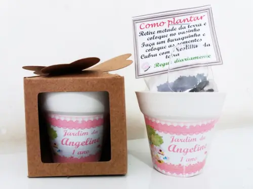 Lembrancinha para Plantar - Jardim Encantado