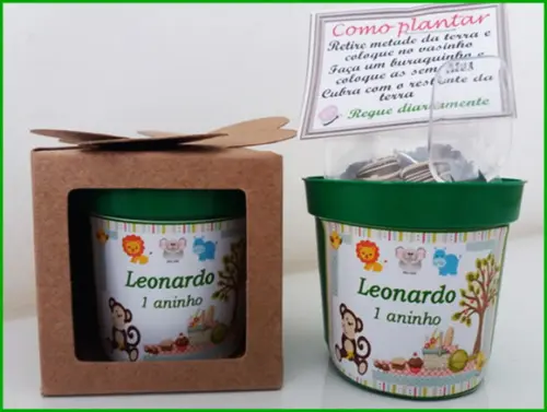 Lembrancinha para Plantar - Picnic no Safari