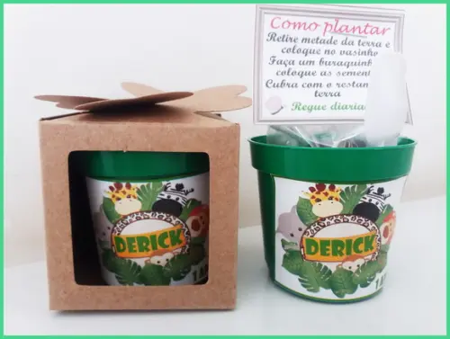 Lembrancinha para Plantar - Safari