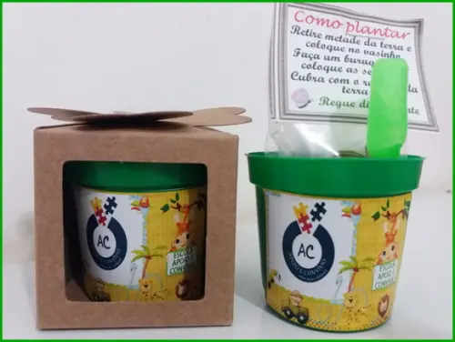 Lembrancinha para Plantar - Safari