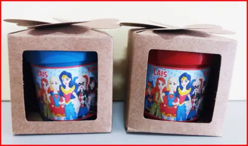 Lembrancinha para Plantar - Super Heroínas