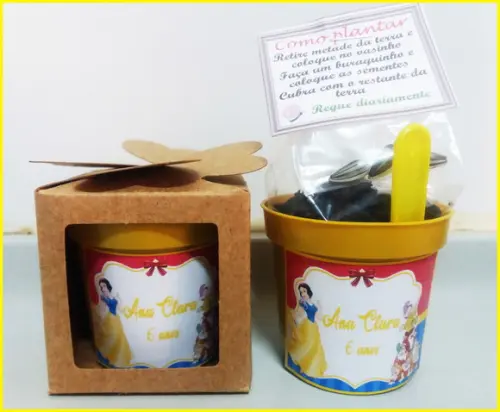 Lembrancinha para Plantar -branca de Neve