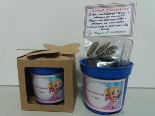 Lembrancinha para Plantar Arlequina Cute