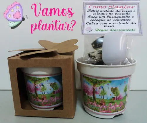 Lembrancinha para Plantar Jardim Encantado