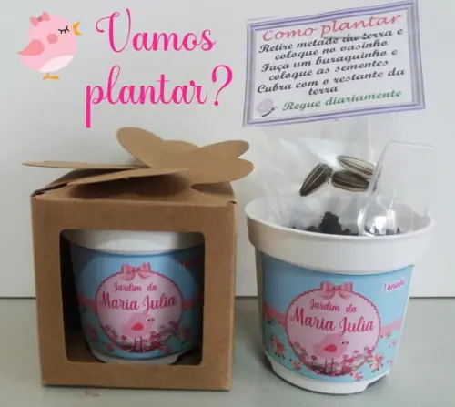 Lembrancinha para Plantar Jardim Encantado