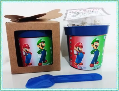 Lembrancinha para Plantar Mario