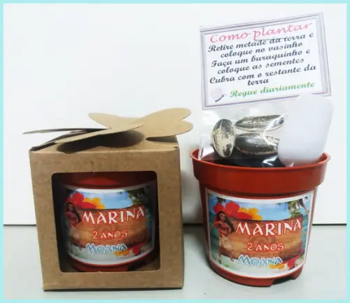 Lembrancinha para Plantar Moana