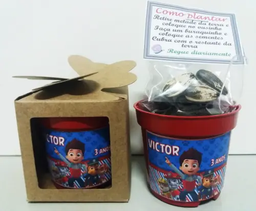 Lembrancinha para Plantar Patrulha Canina