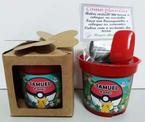 Lembrancinha para Plantar Pokemon