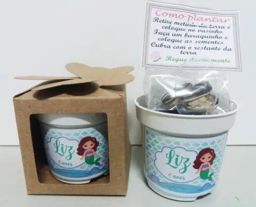 Lembrancinha para Plantar Sereia
