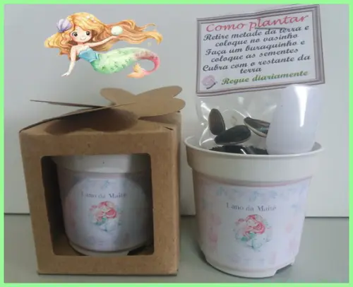 Lembrancinha para Plantar Sereia