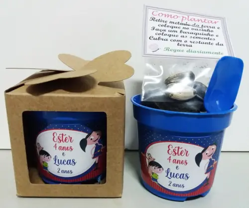 Lembrancinha para Plantar Show da Luna