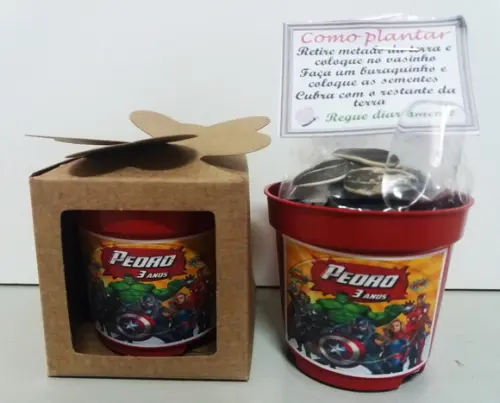 Lembrancinha para Plantar Vingadores