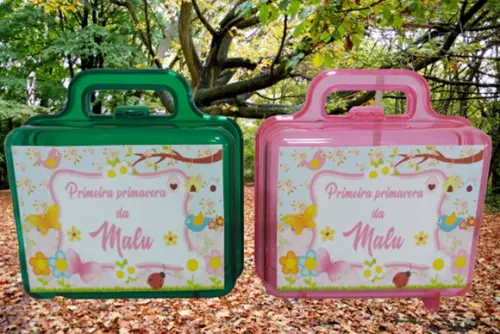 Maleta acrílica - Jardim Encantado