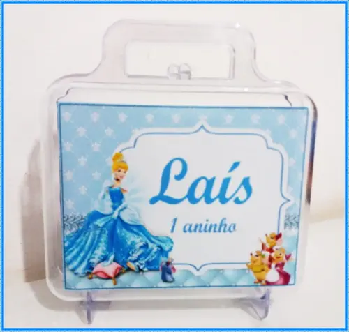 Maleta acrílica personalizada - Cinderela
