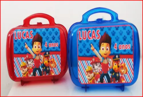 Maleta acrílica personalizada - Patrulha Canina