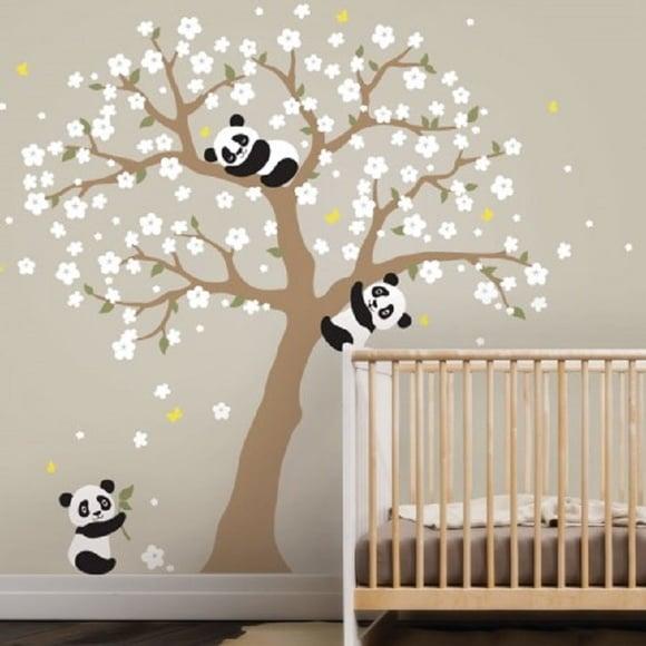 Adesivo Árvore com Ursos Panda