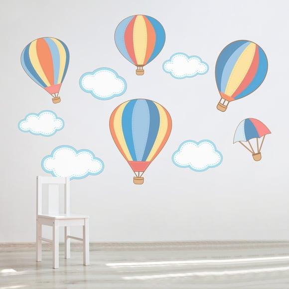 Adesivo balões + nuvens