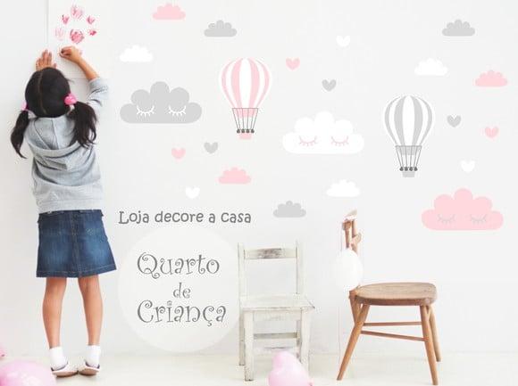 Adesivo balões/nuvens/corações