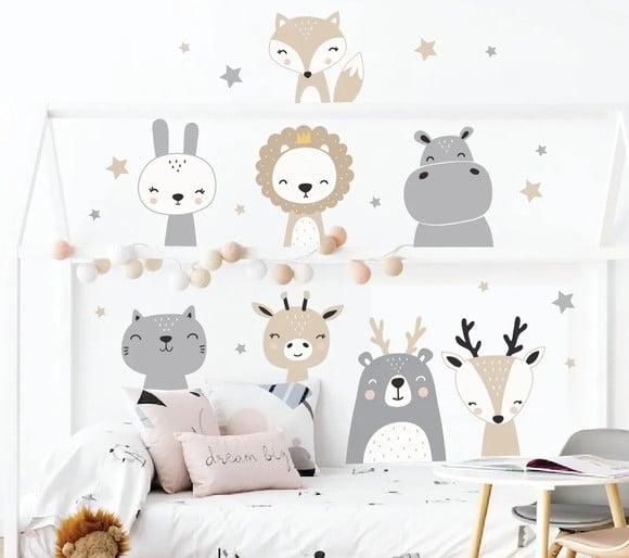 Adesivo Bichinhos e Estrelas