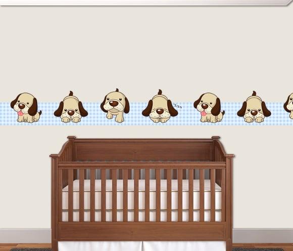 adesivo border cachorrinhos