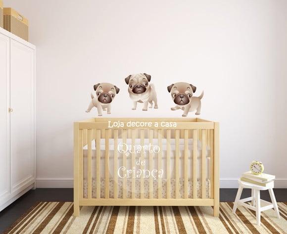adesivo cachorrinho pug