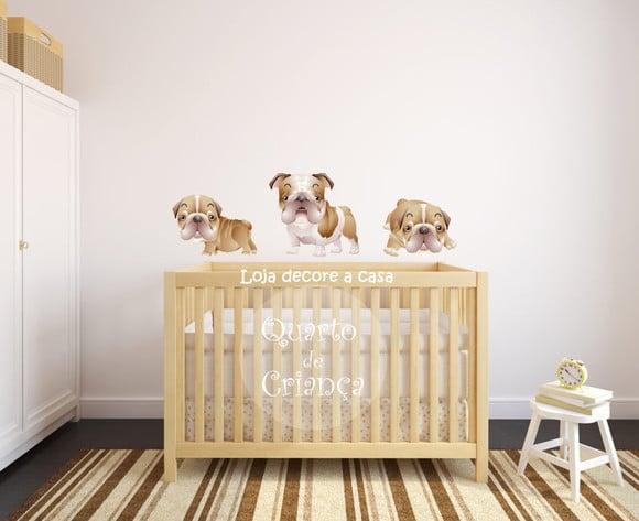 adesivo cachorrinho bulldog