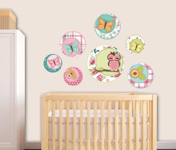 Adesivo de parede infantil coruja