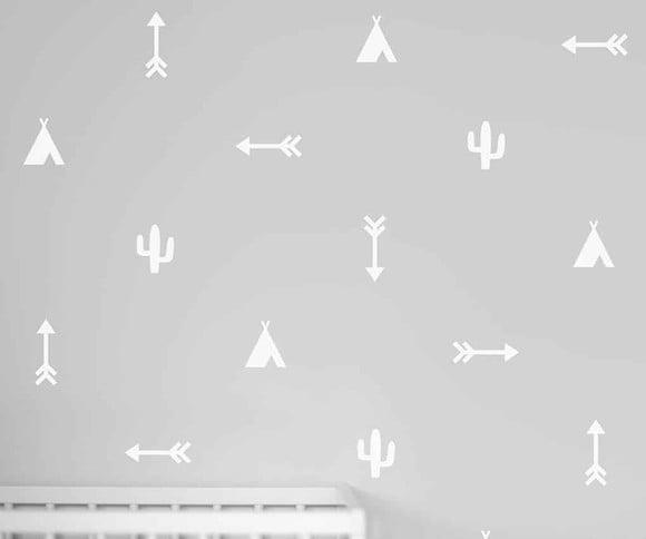 Adesivo Cruzetas - Flechas - Cactus - Cabanas