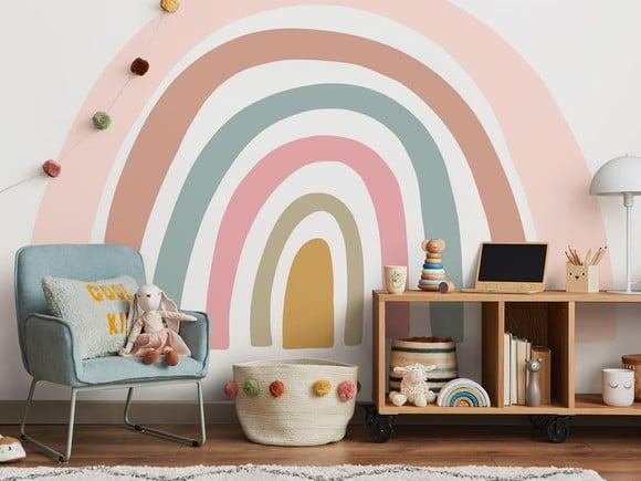 Adesivo de Parede Arco Íris - Arco Íris Boho