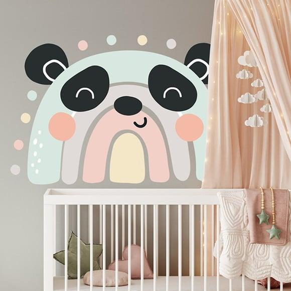 Adesivo de Parede Arco Íris - Arco Íris Panda
