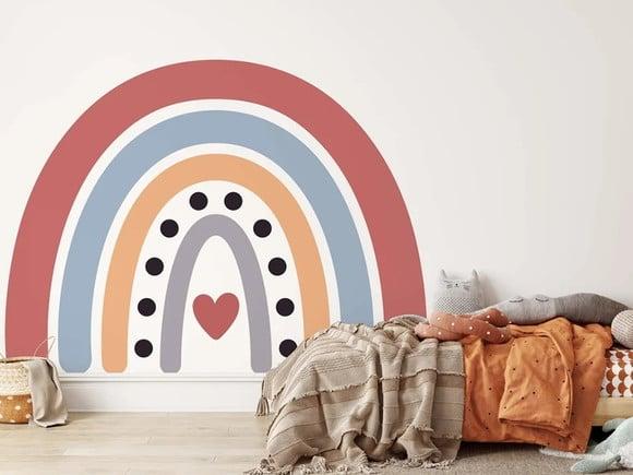 Adesivo de Parede Arco Íris - Arco Íris Decorativo