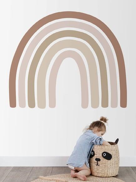 Adesivo de Parede Arco Íris Boho - Adesivo Arco-íris
