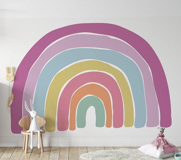 Adesivo de Parede Arco Íris Boho - Adesivo Arco-íris