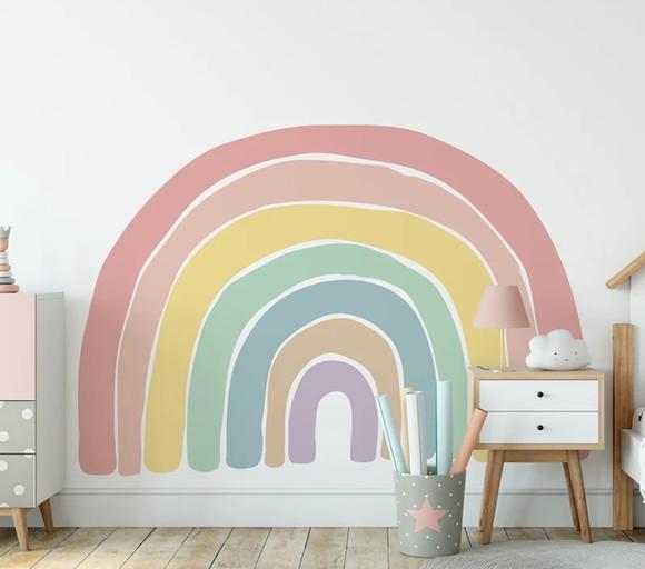 Adesivo de Parede Arco Íris Boho - Adesivo Arco-íris
