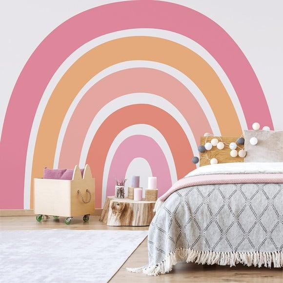 Adesivo de Parede Arco Íris Boho Grande