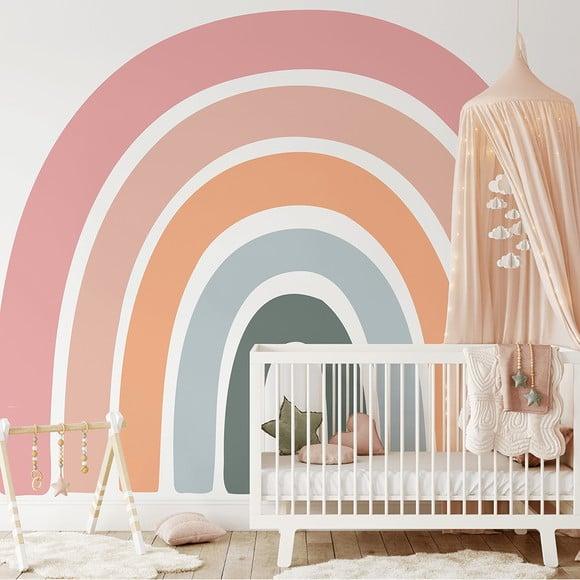 Adesivo de Parede Arco Íris Boho Grande