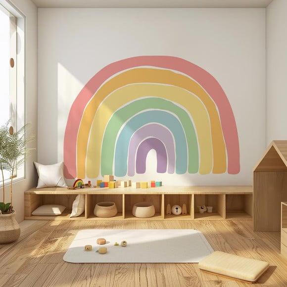 Adesivo de Parede Arco Íris Boho Quarto Infantil
