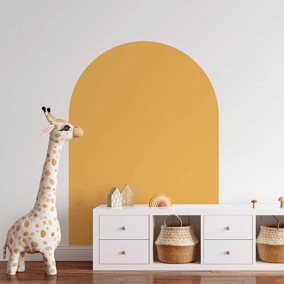 Adesivo de Parede Arco Liso Amarelo