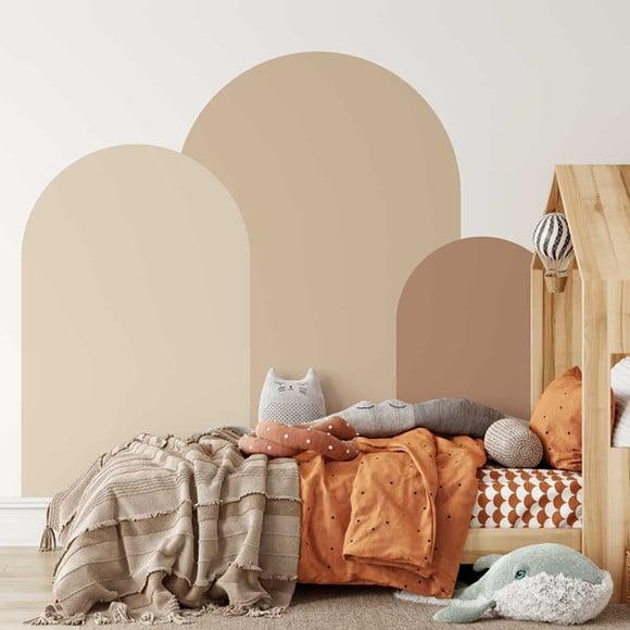 Adesivo de Parede Arcos Minimalistas - Adesivo Trio de Arcos