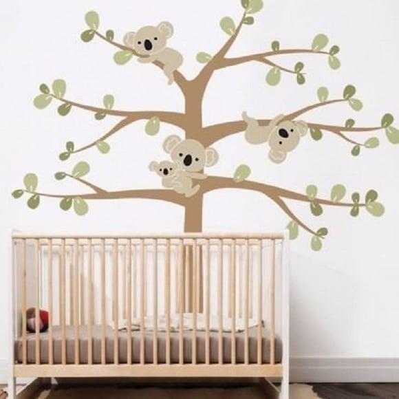 Adesivo de Parede Árvore com Koalas