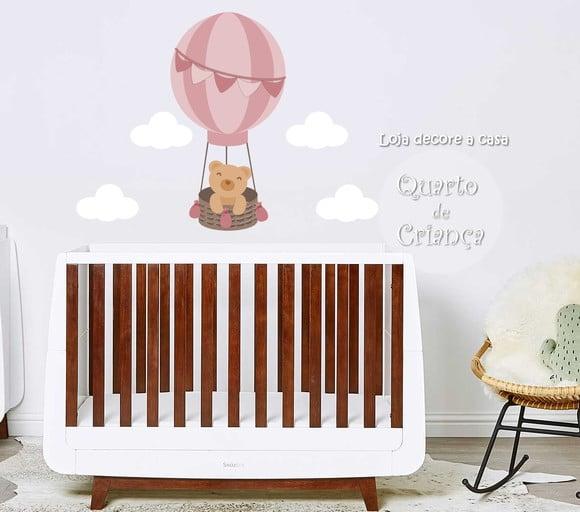 Adesivo de Parede Balão com Ursinho